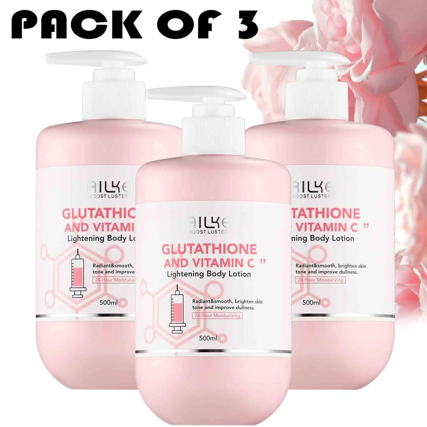 AILKE Whitening Skin Care Cream, Lightening Lotion, Remove Dark Spots With Glutathion, Shea Butter, Moisturizing Body Cream