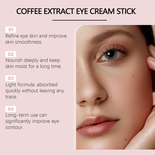 West Month | Caffeine Eye Cream Stick | Lifting, Firming, Fade Dark Circles & Eye Bags, Deep Moisturizing, Brightening | 3g