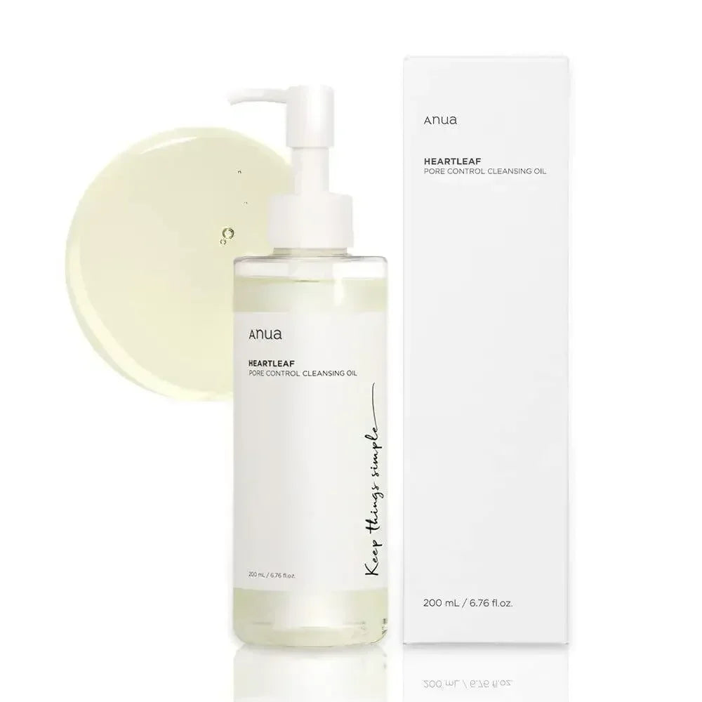 Anua Heartleaf Skincare Set | Anti-Aging Essence, Moisturizing Toner & Cleanser | Fades Fine Lines & Deep Cleans