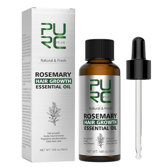PURC Rosemary Hair Growth Oil – 50ml Ginger-Infused Scalp Treatment for Hair Loss & Thickening
