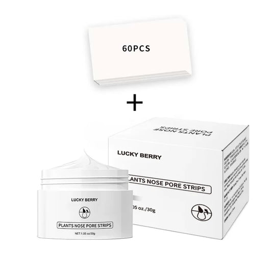 LUCKY BERRY Milky Mud Nose Pore Strips – 30g Deep Cleansing & Blackhead Removal Cream Mask