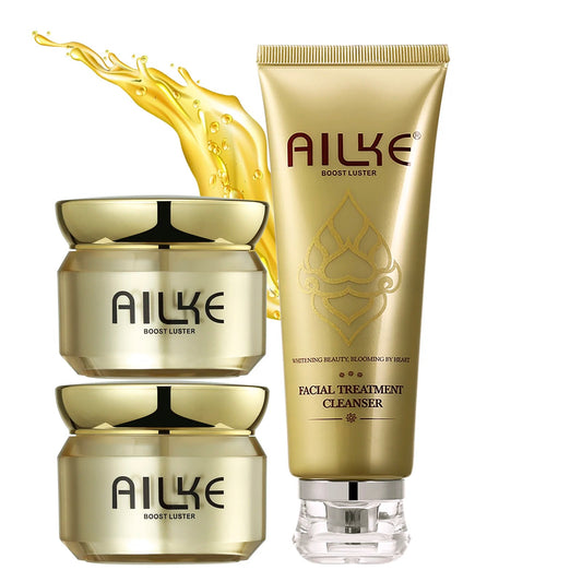 AILKE Dark Spots Corrector – Whitening & Hydrating Facial Cream with SPF35, Anti-Sunburn & Even Skin Tone Care Set
