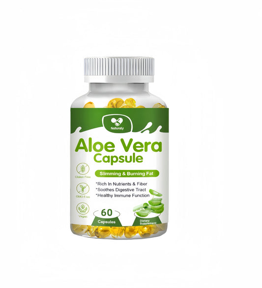 Naturaly | Aloe Vera Capsules | Slimming, Detox, Digestive & Immune Support | 120 Capsules