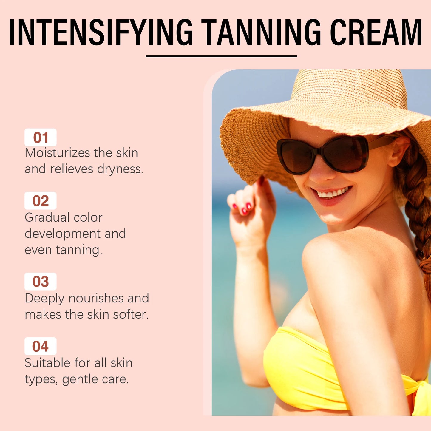 Body Tanning Cream In Solarium Accelerate Skin Bronzing Strengthen Melanin Promote Healthy Skin Tone Natural Self Tanning Lotion