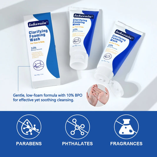 Lakerain | Benzoyl Peroxide 10% | Acne Treatment & Deep Cleansing
