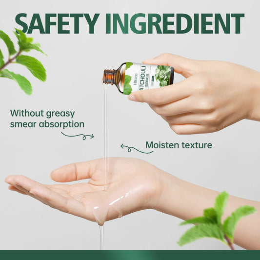 Hllozzi Patchouli Essential Oil – 100ml / 60ml / 30ml Hydrating, Moisturizing, Skin & Body Care Natural Fragrance