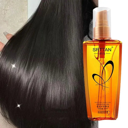 EELHOE Moroccan Argan Hair Serum – 80ml Lightweight Mist for Split Ends, Frizz & Shine Boost