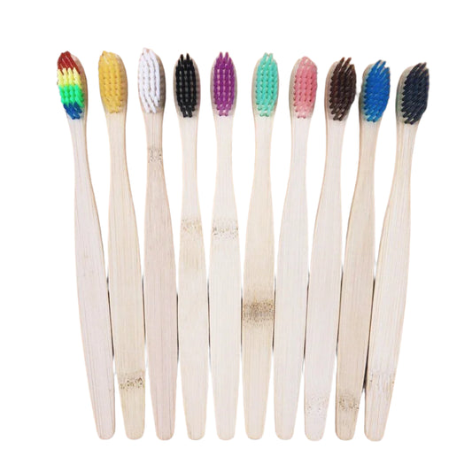 Bamboo, Charcoal Bristle | Soft Natural Toothbrushes for Whitening & Oral Care