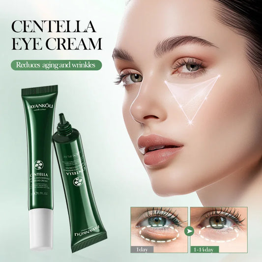 FAYANKOU Centella Asiatica Eye Cream – 20g Anti-Dark Circles, Anti-Wrinkle, Eye Bag Reduction & Moisturizing Treatment