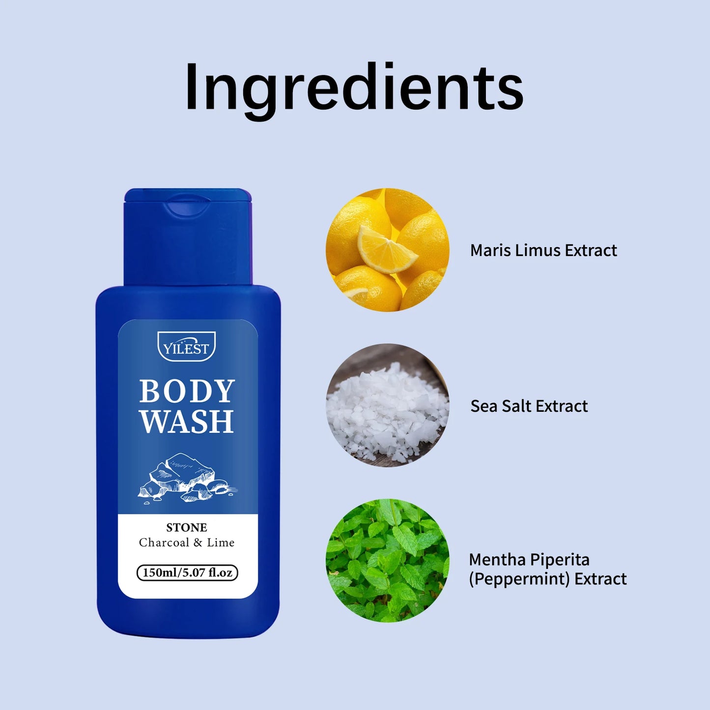 200ML Men Shower Gel Long Lasting Fragrance Improve Brighten Deep Moisturize Refresh Skin Help Exfoliator Body Wash Lotion