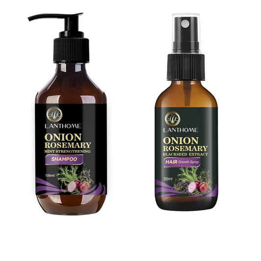 LANTHOME Rosemary Onion Mint Shampoo – 100ml Fast Hair Growth, Anti-Hair Loss & Deep Cleansing