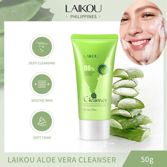 Laikou | 95% Aloe Vera Cleanser | Deep Cleansing, Soothing & Hydrating Care
