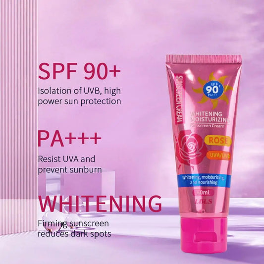 Brightening Sunscreen Cream SPF 90 PA+++ – 60ml Whitening, Moisturizing & UV Isolation After Sun Lotion