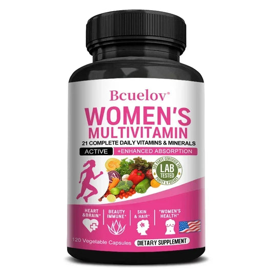 Bcuelov | Women's Multivitamin with Biotin | Hair, Skin, Joint, Brain & Immune Support