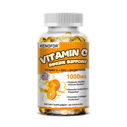 Kenofor | Vitamin C Immune Support Capsules | Collagen & Immunity Booster