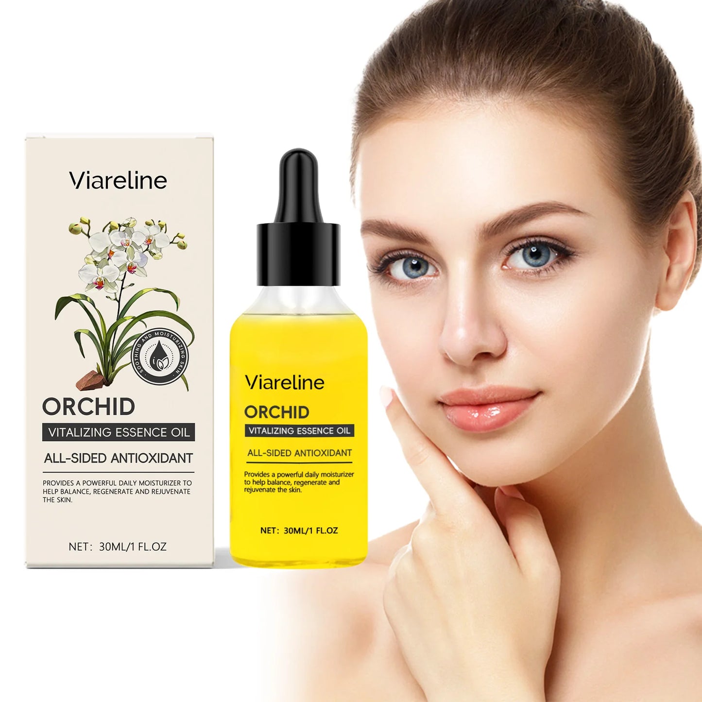 VIARELINE Orchid Vitalizing Essence Oil – 30ml Moisturizing Face Serum