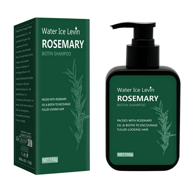 Water Ice Levin Rosemary Biotin Shampoo – 150ml Hair Growth, Deep Cleansing & Scalp Strengthening
