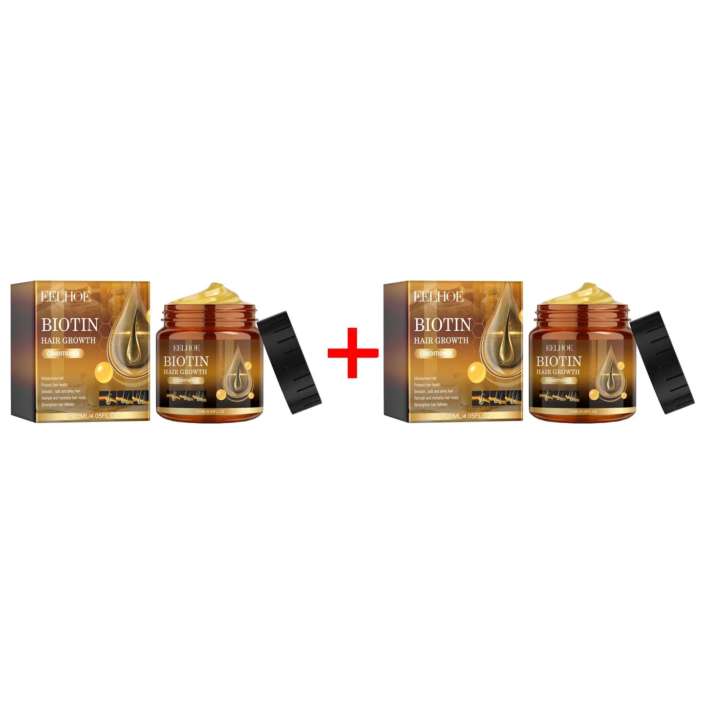 Biotin Hair Growth Conditioner For Dense Smooth Hair Treatment Frizz Free Nourishing Brightening Repair Damage Hair Conditioner