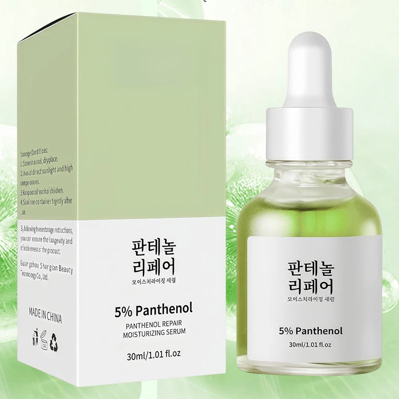 Panthenol 5% & Green Tea Calming Korean Serum | Soothing, Moisturizing, Acne Care | 30ml