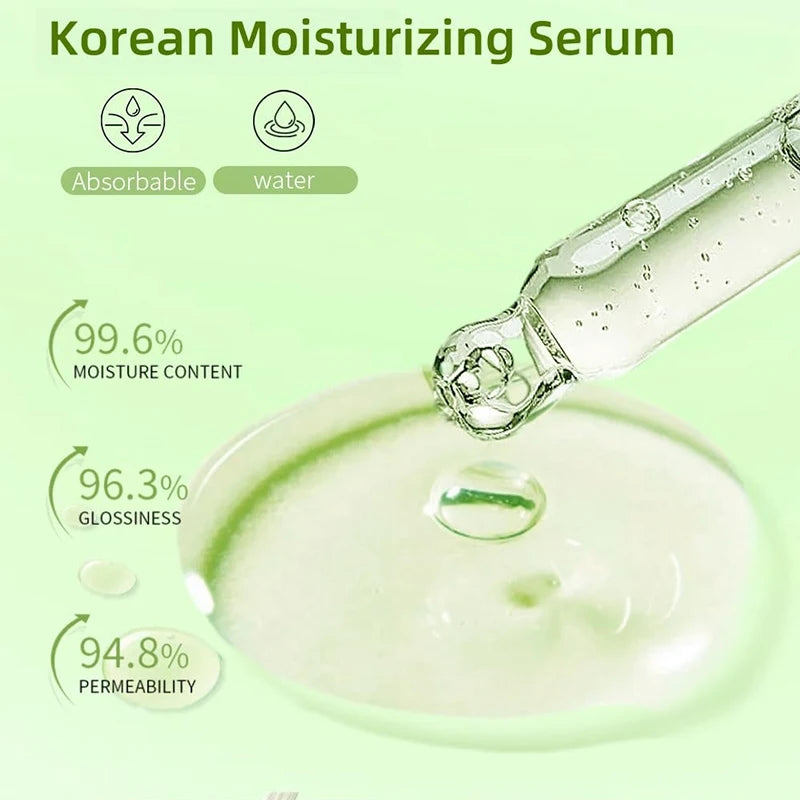 Panthenol 5% & Green Tea Calming Korean Serum | Soothing, Moisturizing, Acne Care | 30ml