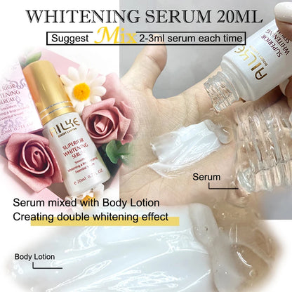 AILKE Brightening Skin Care Set, With Vitamin C, Glutathione, Reduce Spots, Moisturizing, Smooth Soft Skin, Improve Skin Radiant