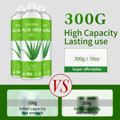 Envisha | 99.75% Organic Aloe Vera gel | Soothing, Moisturizing & Sunburn Repair