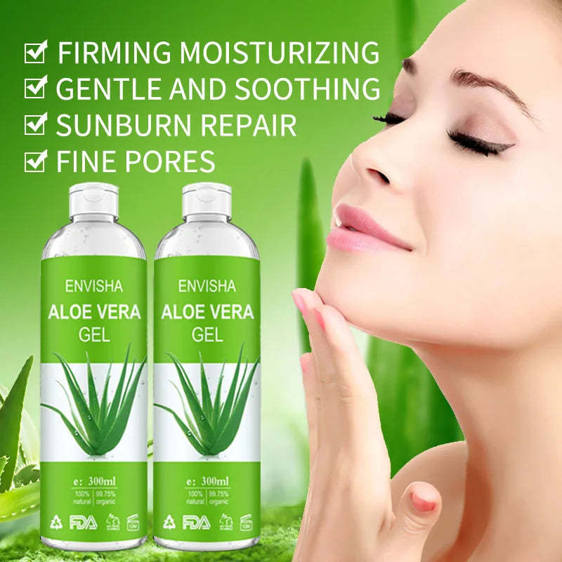 Envisha | 99.75% Organic Aloe Vera gel | Soothing, Moisturizing & Sunburn Repair