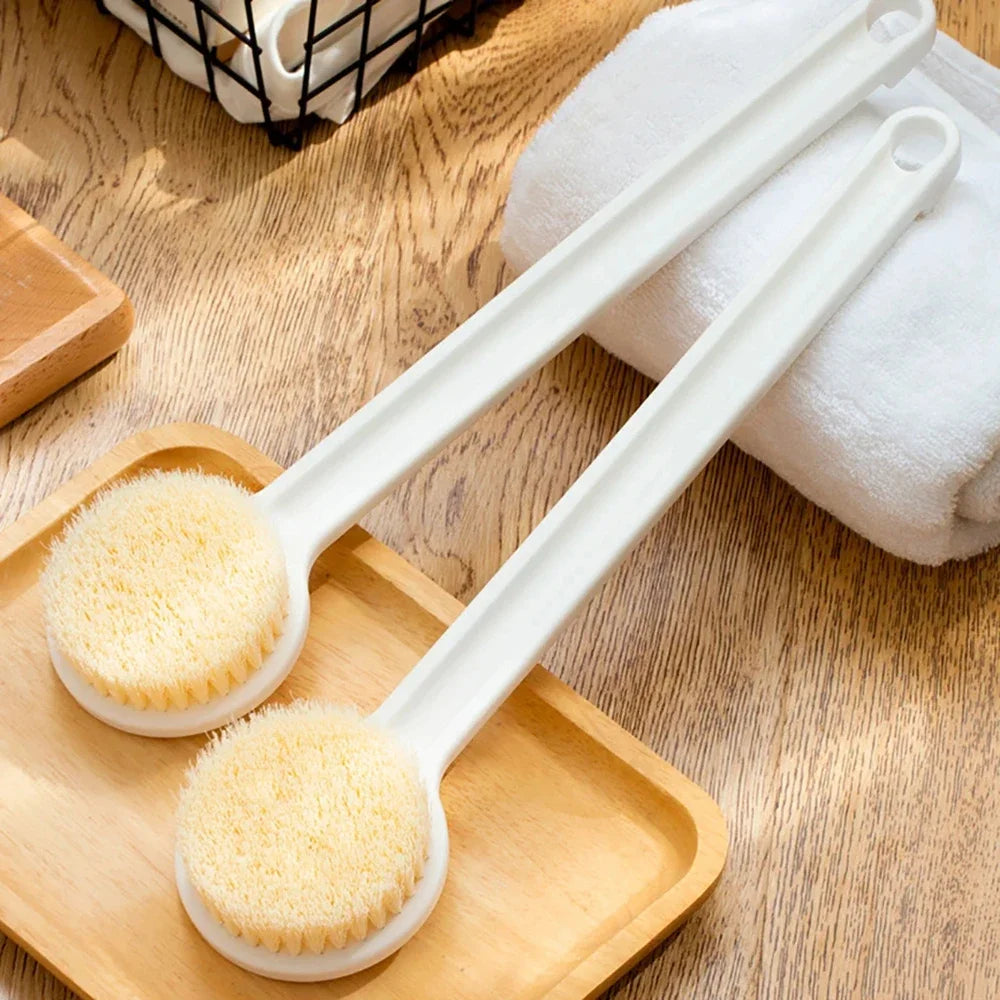 1pc Long Handle Back Brush for Shower Soft Bristles Body Exfoliating Bath Brush Skin Health Shower Back Scrubber Bath Supplies