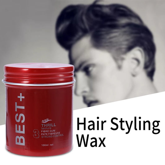 3 Colors 100ml Professional Long-Lasting Fluffy Hair Finalize Pomade Wax Styling Tools Men Cream Salon Hair Finishing Gel Cream