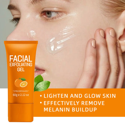60g Citrus Facial Exfoliating Gel Gentle Peel for Glowing Skin - Removes Dead Cells Deep Cleansing Pore for Skin Care Face Scrub