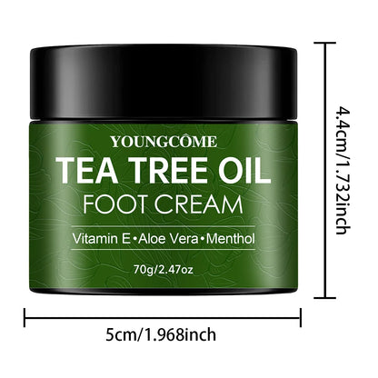 Tea Tree Foot Cream Heel Cracking Repair Products Exfoliation Dead Skin Removal Softening Moisturize Smooth Skin Care new