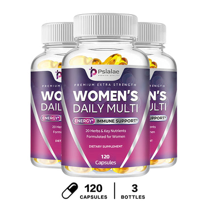 Pslalae | Women's Daily Multi | Energy & Immune Support