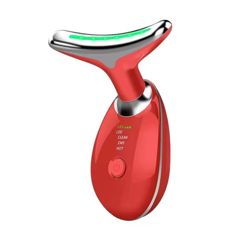 Neck Massager & Facial Lift Device | 3 Light Modes LED Skin Tightening Beauty Instrument