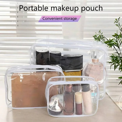 Transparent PVC Bags Travel Organizer Clear Makeup Bag for Toiletries and Cosmetics Waterproof Beauty Case for  Travelers