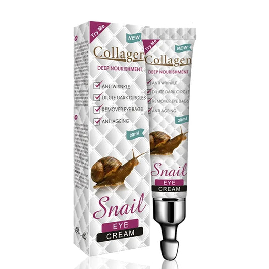 Snail Collagen Eye Cream | Firming, Moisturizing, Anti-Dark Circles, Eye Bag Removal | Skin Care for Eyes