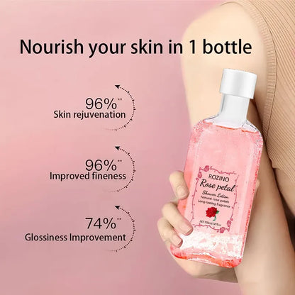 Rose Body Wash Lasting Fragrance Foam Thick Cleaning Power Strong Moisturizing Brightening Improving Rough Tender Skin