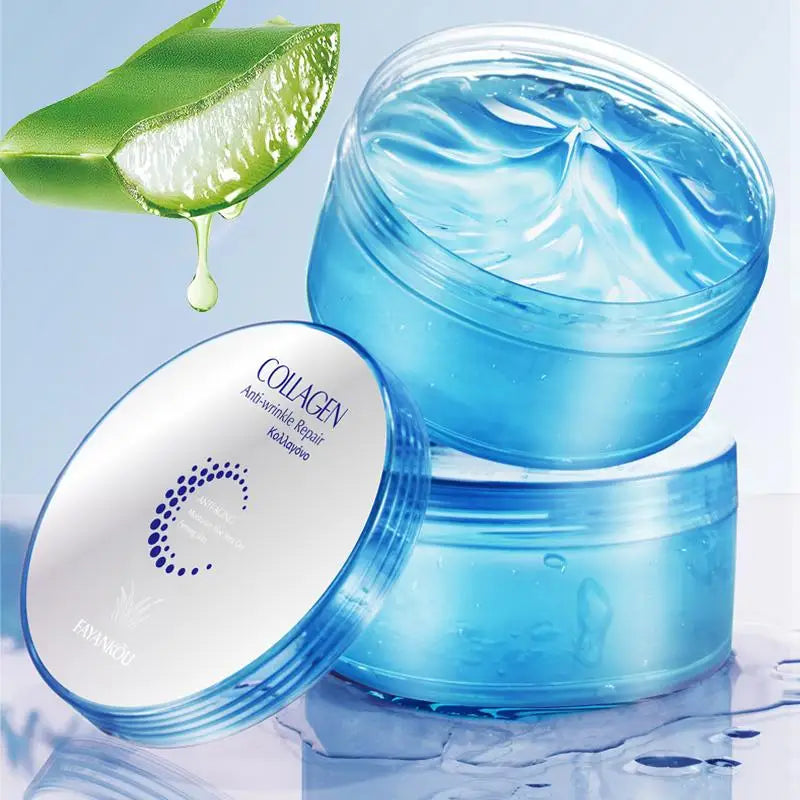 Collagen Moisturizing Gel For Face & Body, After Sun Aloe Vera Lotion Non-sticky Fast Absorb Deep Hydrating Face Moisturizer