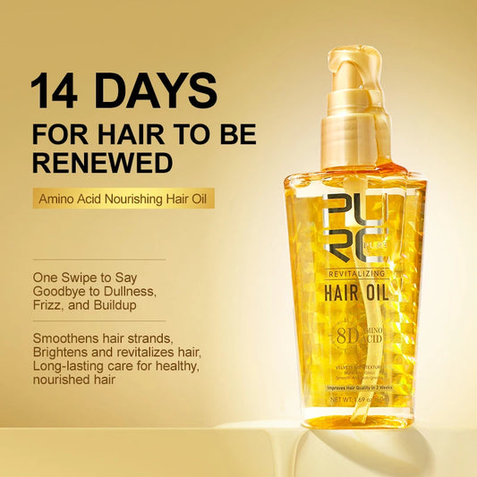 PURC Argan Hair Serum Oil Repair Frizz Dry Damaged Scalp Treatments Smoothing Nourishing Improvement Hair Serum Care Products