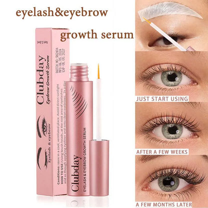 Eyebrow & Eyelash Growth Serum | Fast Growth, Enhancer, Extension, Fuller & Thicker Lashes | Clear Eyelash Care Liquid | 3.8g