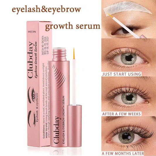 Eyebrow & Eyelash Growth Serum | Fast Growth, Enhancer, Extension, Fuller & Thicker Lashes | Clear Eyelash Care Liquid | 3.8g