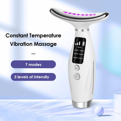 Neck & Face Beauty Device | Vibration Massage | Face Lifting Machine for Home Use