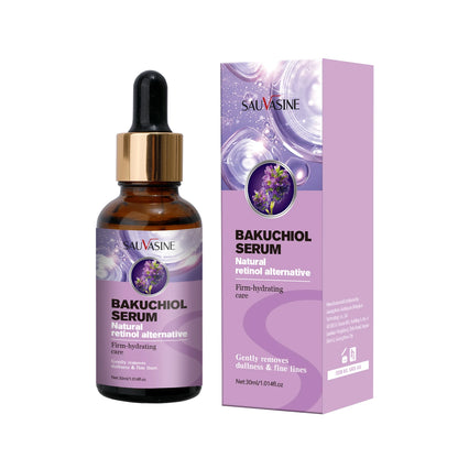 SAUVASINE Bakuchiol Face Serum | Natural Retinol Alternative | Anti-Aging, Wrinkle-Fading & Firm-Hydrating Care | 30ml