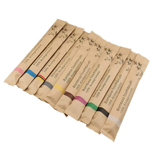 Bamboo, Charcoal Bristle | Soft Natural Toothbrushes for Whitening & Oral Care