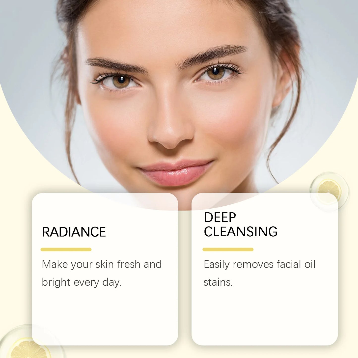 Hoygi | Lemon Extract & Vitamin C Facial Cleanser | Brightening, Moisturizing & Skin Nourishment