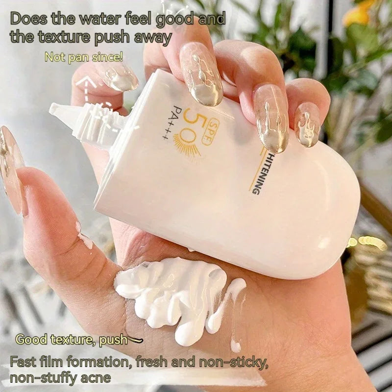 PVPV Liquid Sunscreen SPF 50 PA+++ | Summer Outdoor Sunblock for Face & Body | Moisturizing, Whitening & Skin Repair Protection
