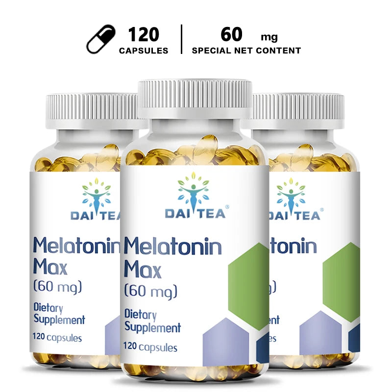 Daitea | Melatonin Capsules | Natural Sleep Support & Deep Restfulness