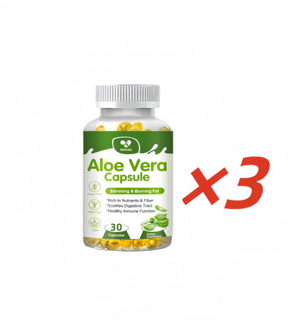 Naturaly | Aloe Vera Capsules | Slimming, Detox, Digestive & Immune Support | 120 Capsules