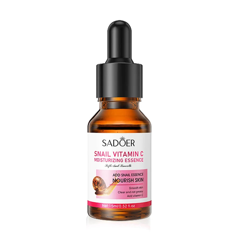 SADOER Aloe Snail & Vitamin C Serum | Moisturizing, Hydrating & Anti-Aging Facial Essence | 1/3pcs Skincare Set