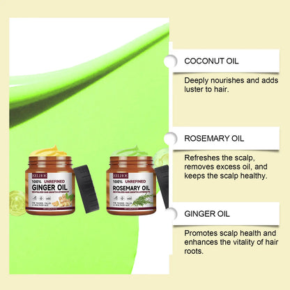 Rosemary/Ginger Hair Care Cream Conditioner Hydration Treatments for Damaged Hair Moisturizer Repair Hair Strengthening Mask