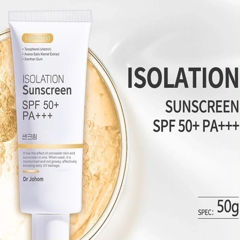 Sunscreen Cream SPF 50+ | Long-Lasting, Waterproof & Non-Sticky UV Protection | Moisturizing Sunblock for Face & Body